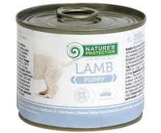 Lovely Hunter NATURE'S PROTECTION jaunų šunų konservuotas pašaras su ėriena, 200 g