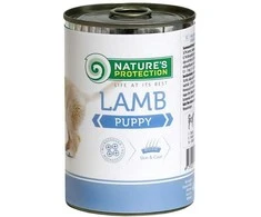 Lovely Hunter NATURE'S PROTECTION jaunų šunų konservuotas pašaras su ėriena, 400g