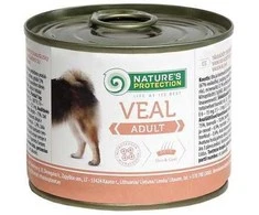 Lovely Hunter NATURE'S PROTECTION suaugusių šunų konservuotas pašaras su veršiena, 200 g