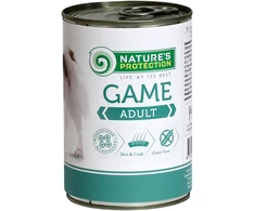 Lovely Hunter NATURE'S PROTECTION suaugusių šunų konservuotas pašaras su žvėriena, 400g