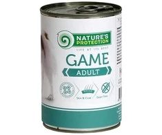 Lovely Hunter NATURE'S PROTECTION suaugusių šunų konservuotas pašaras su žvėriena, 400g