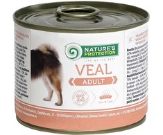 Lovely Hunter NATURE'S PROTECTION suaugusių šunų konservuotas pašaras su veršiena, 200 g