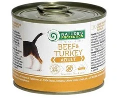 Natures Protection Lovely Hunter NP Dog Adult jautiena&amp;kalakutiena 200g konservuotas pašaras šunims