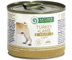 Natures Protection Lovely Hunter NP Dog Adult Light kalakutiena&amp;ėriena 200g konservuotas pašaras šunims