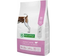 Nature's Protection Junior ėriena 7.5kg, visų veislių jaunų šunų sausas pašaras su ėriena