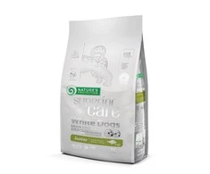 Nature's Protection Superior Care Baltas Dogs begrūdis su balta žuvimi Junior Small and Mini Breeds 10 kg, mažų ir labai mažų veislių balto kailio jaunų šunų sausas begrūdis pašaras su balta žuvimi