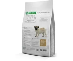 Nature's Protection Superior Care Sensitive Skin&amp;Stomach su ėriena Adult Small Breeds 1,5kg, mažų veislių suaugusių jautrią odą ir virškinimo sistemą turinčių šunų sausas pašaras su ėriena