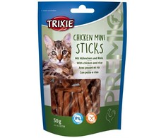 Trixie Premio katėms skanėstas mini lazdelės su vištiena/ryžiais, 50 g