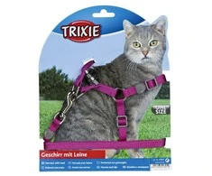 Trixie Komplektas katei nailoninis su petnešom,26-37 cm/10mm, 1,20m