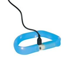 Trixie Per USB pakraunamas šviečiantis antkaklis M-L 50 cm mėlynos sp.