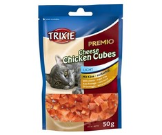 Trixie Premio Cheese vištiena Cubes skanėstai katėms su vištiena ir sūriu, 50 g
