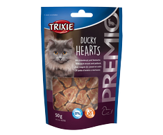 Trixie Premio Hearts 50g skanėstai katėms su antiena ir ledjūrio menke