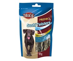 Trixie PREMIO Sushi Twisters skanėstai šunims pynutės iš žuvies, 60g