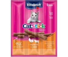 Vitakraft Chovex Sro Cat-stick mini 3vnt kačių pagaliukai su kalakutiena ir ėriena