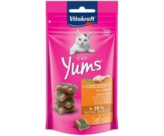 Vitakraft Chovex Sro Kačių skanėstas Cat Yums su vištiena ir kačių žole 40 g