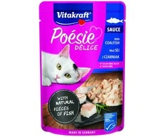 Vitakraft Chovex Sro VITAKRAFT POESIE DELICE, kačių konservuotas pašaras su ledjūrio menke, 85g, maišelyje