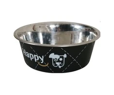 Zolux Dubenėlis šuniui Happy, metalinis, 800ml, juodas