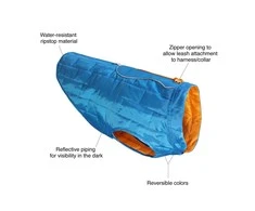 Kurgo Loft Jacket striukė šunims, X-Small, Mėlyna / Oranžinė