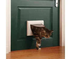 PetSafe Staywell durelės keturių padėčių su tuneliu katėms ir šunims iki 7kg baltos