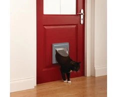 PetSafe Staywell durelės su keturių padėčių magnetinių užraktu katėms baltos