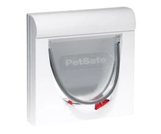 PetSafe Staywell durelės su keturių padėčių magnetinių užraktu katėms baltos