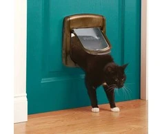 PetSafe Staywell Magnetic Deluxe Magnetinės durelės iki 7kg katėms medžio imitacija
