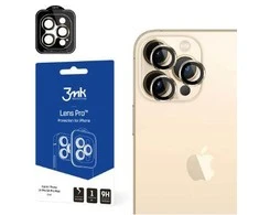 Apsauginis stiklas telefono kamerai Apple iPhone 14 Pro / 14 Pro Max 3MK Lens Protection Pro auksinis