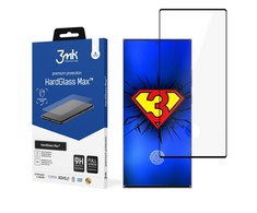 LCD apsauginis stikliukas 3mk Hard Glass Max Finger Print Samsung S908 S22 Ultra 5G juodas