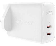 „Acefast GaN“ (JK kištukas) 2x USB C tipo 50W balta (A32 JK)