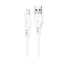 USB laidas Acefast C3-02 MFi USB-A iki Lightning 1.2m baltas