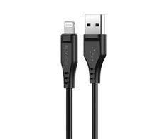 USB laidas Acefast C3-02 MFi USB-A iki Lightning 1.2m juodas