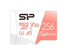 SILIKONIO MAITINIMO KOMPIUTERIS &amp; COMMUNICAT SILICON POWER atminties kortelė Superior Micro SDXC 256GB UHS-I A3 V30