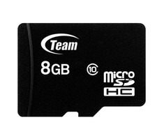 TEAM GROUP TUSDH8GCL1003 „Team Group“ atminties kortelė Micro SDHC 8GB 10 klasė + adapteris