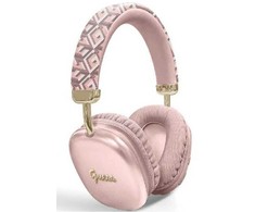 Guess GCube Metallic Script Logo dėklas telefonui mėlynos spalvostooth on-ear ausinės - dėklas telefonui rožinės spalvos