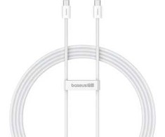 Baseus Superior Series 2 greito įkrovimo duomenų kabelis Type-C iki Type-C 30W 1m Moon baltos spalvos