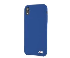 Apple iPhone XR BMW dėklas silikoninis M Collection (BMHCI61MSILNA) mėlynos spalvos