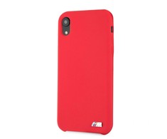 Dėklas BMW Apple iPhone XR Hardcase Silicone Raudona
