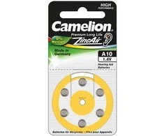 Elementai, A10/DA10/ZL10, 1,4V, CAMELION, 6 vnt.