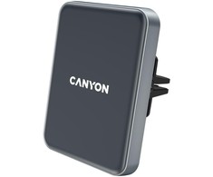 CANYON CH-15, Automobilinis laikiklis ir belaidis įkroviklis MegaFix, C-15, 15W, Įvestis: USB-C: 5V/2A, 9V/3A; Galia: 5W, 7,5W, 10W, 15W;89*65*12mm,0,195kg,juodas