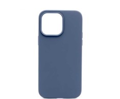 Connect Apple iPhone 14 Pro Max Premium Magsafe Soft Touch Silikoninis dėklas New Function Midnight Mėlyna