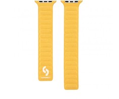 Connect Fine Woven Magnetic Link Strap Watch 42/44/45mm Dzeltena