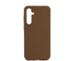 Connect Samsung Galaxy S23 FE Premium Quality Magnetic Soft Touch Silikoninis dėklas Saddle Brown