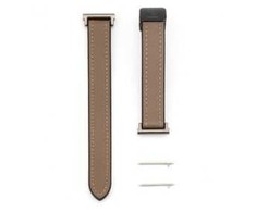 Connect 20mm Silicone Leather Watch Strap with Magnetic Wine Raudona