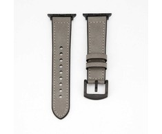 Connect Watch 38/40/41mm Silicone patch Leather Watch Strap (132mm M/L) Sidabrinis