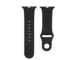 Connect Silikona Cilpas Pulksteņa Josla 38/40/41mm (M/L 132mm) Melna