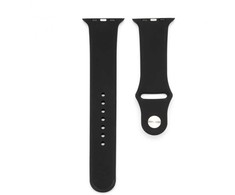 Connect Watch 42/44/45mm Silicone Loop Watch Strap (140mm M/L) Juodas