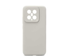 Connect Xiaomi 14 Premium Quality Magnetic Soft Touch Silikoninis dėklas Pilkas