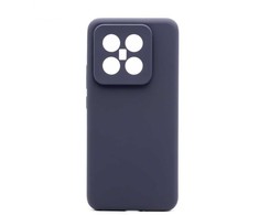 Connect Xiaomi 14 Premium Quality Magnetic Soft Touch Silikoninis dėklas Midnight Mėlyna