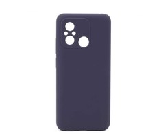 Connect Xiaomi Redmi 12C Premium Quality Soft Touch Silikoninis dėklas Midnight Mėlyna
