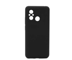 Connect Xiaomi Redmi 12C Premium Quality Soft Touch Silikoninis dėklas Juodas